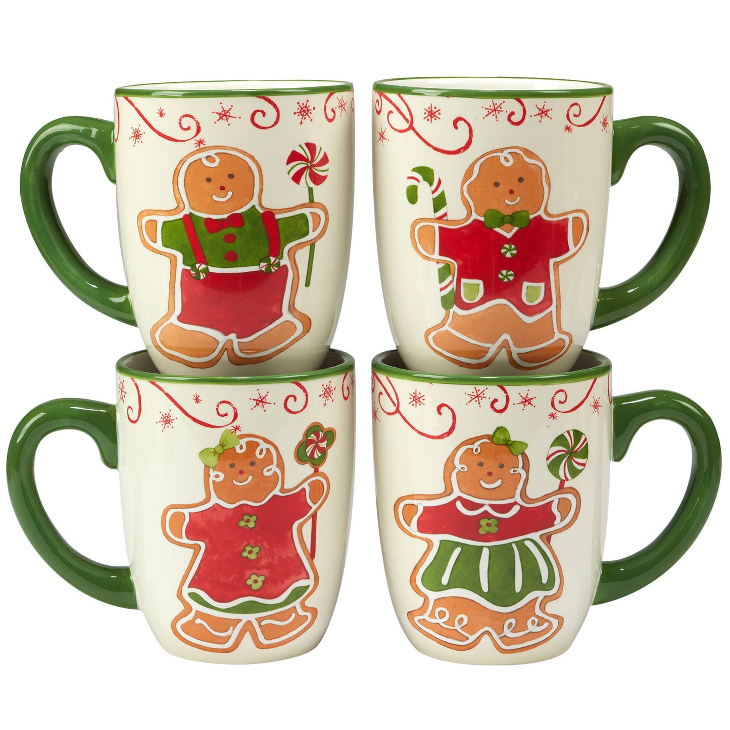 Holiday Magic Christmas Red Tuxedo Gingerbread Mug