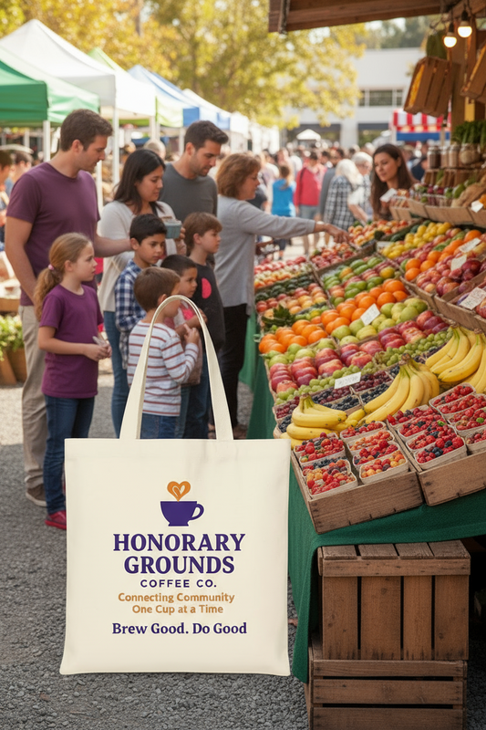 Honorary Grounds™ Community Tote – Brew Good. Do Good