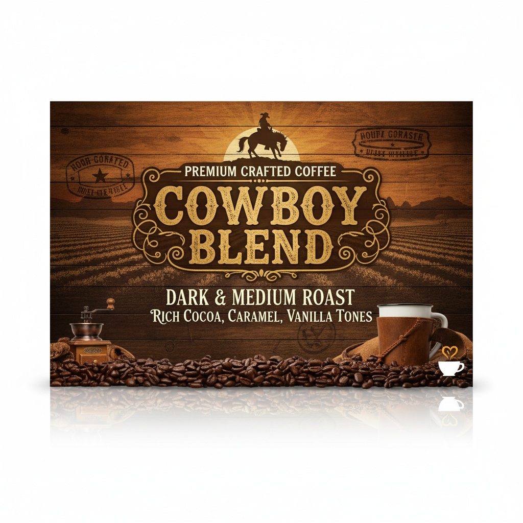 Cowboy Blend Coffee Banner
