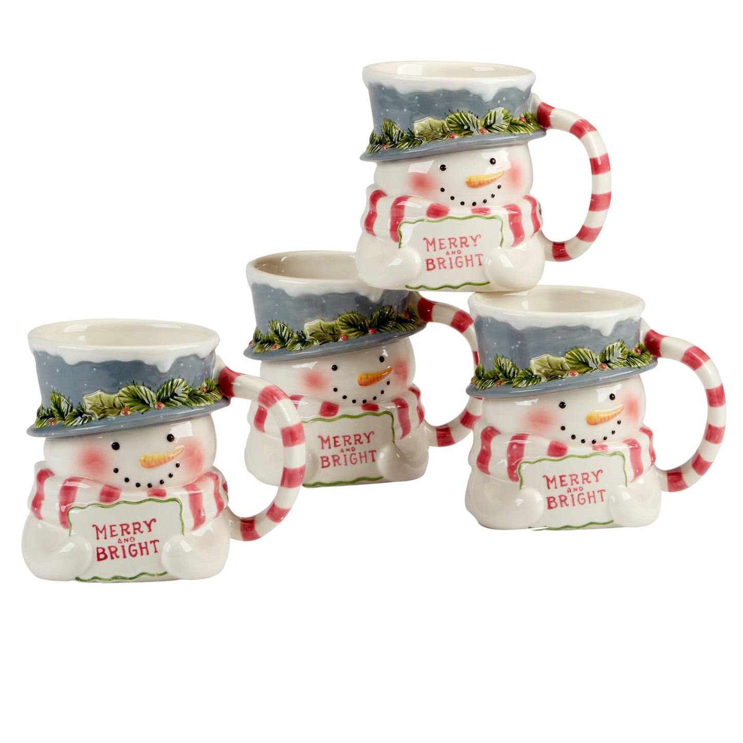 Holiday Coffee Mug and Collectible -Wendy Winanen Snowman 3D Mug