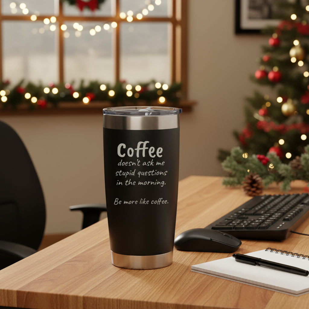 “Be More Like Coffee” Engraved 20 oz Tumbler
