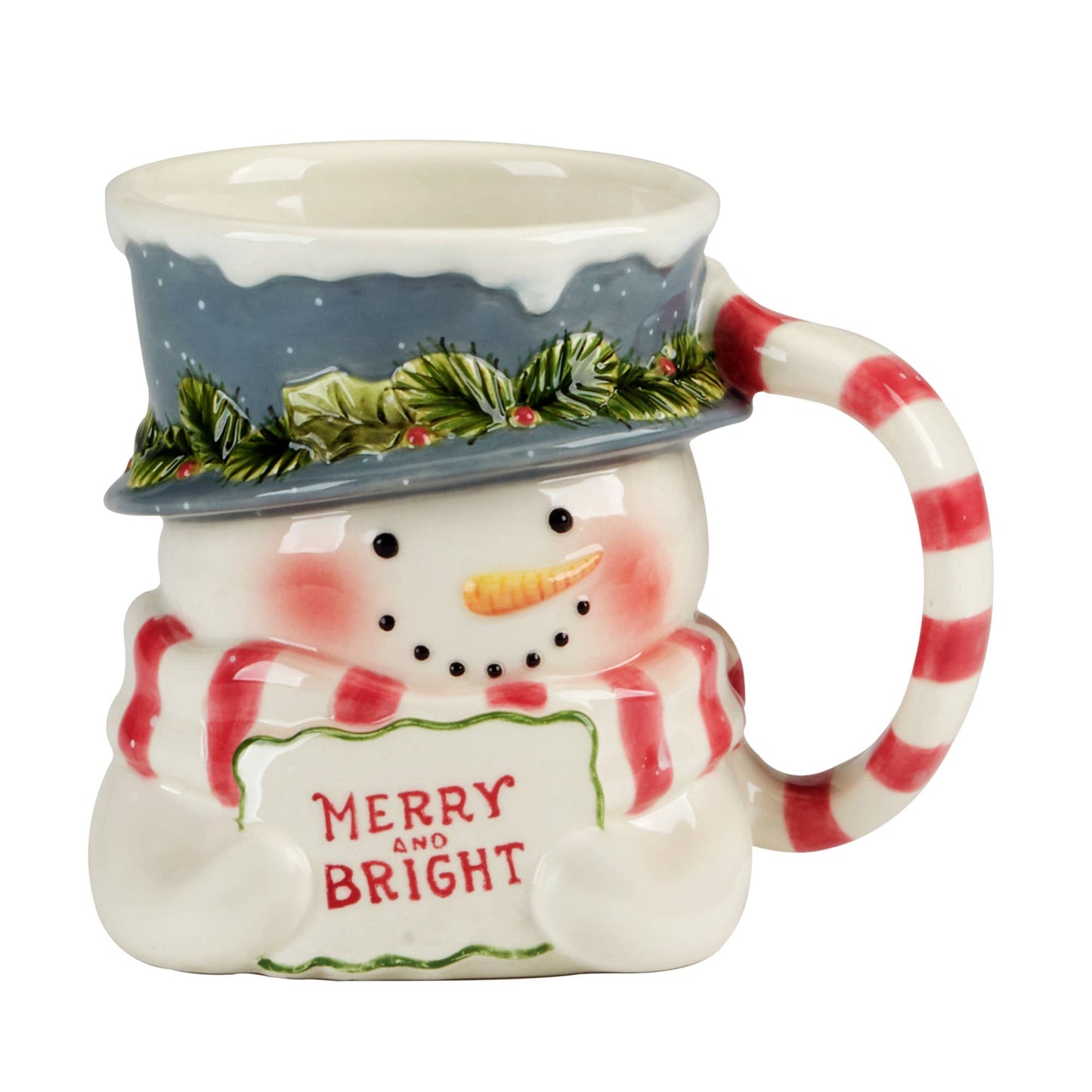 Holiday Coffee Mug and Collectible -Wendy Winanen Snowman 3D Mug