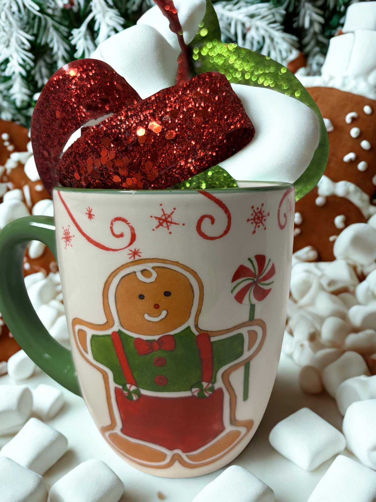 Holiday Magic Suspenders Gingerbread Mug