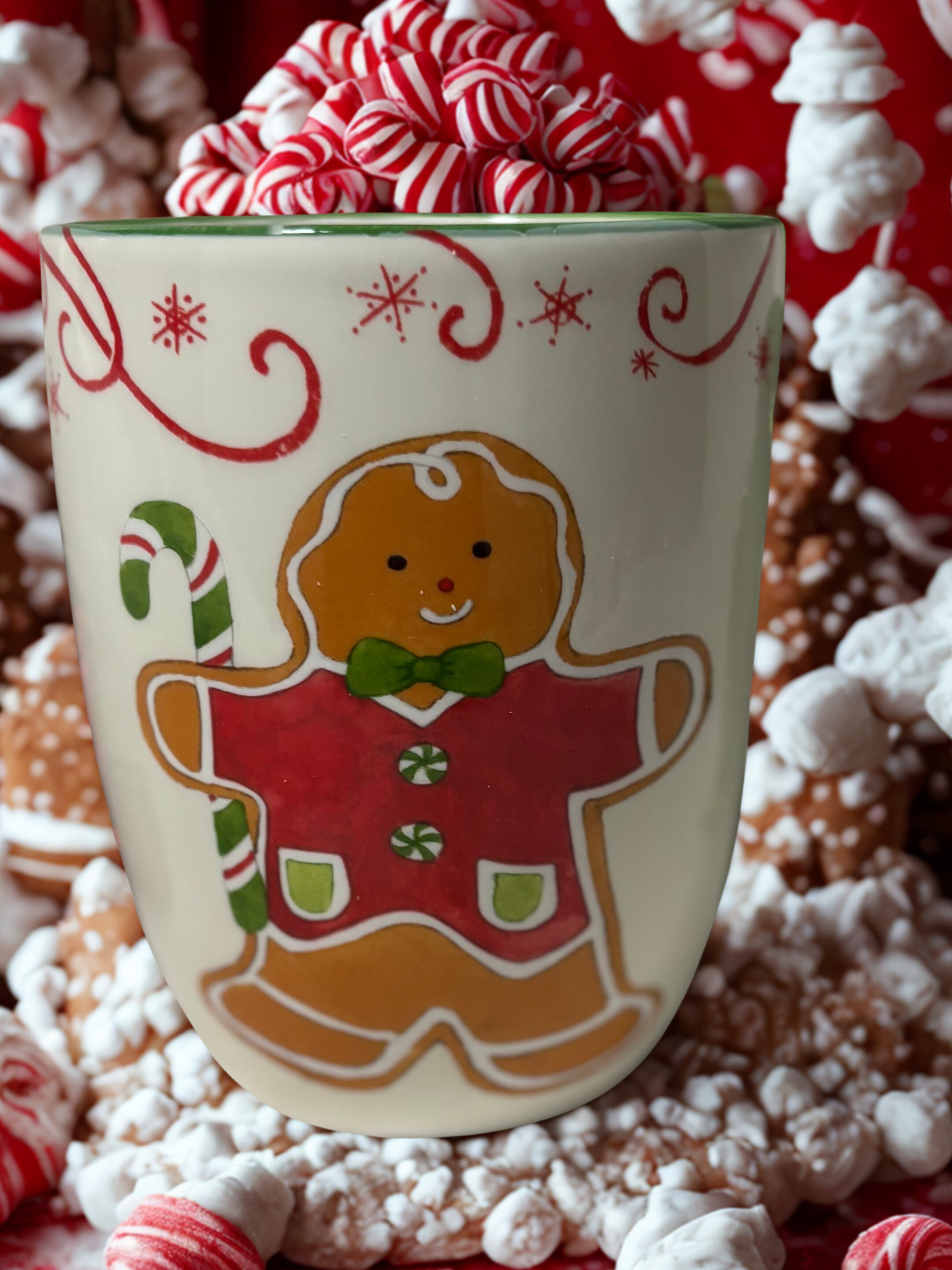 Holiday Magic Christmas Red Tuxedo Gingerbread Mug