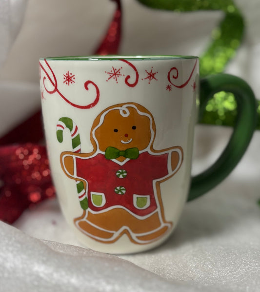 Holiday Magic Christmas Red Tuxedo Gingerbread Mug