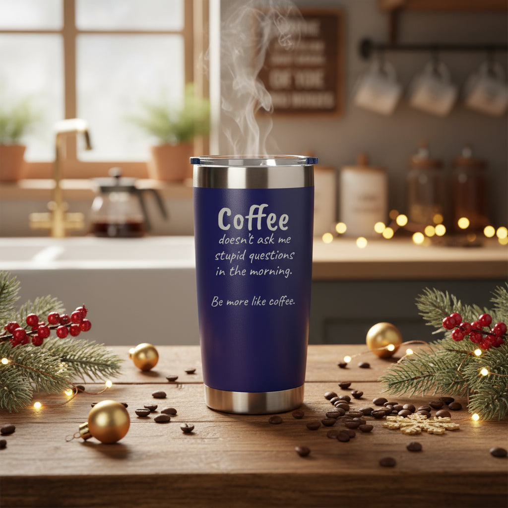 “Be More Like Coffee” Engraved 20 oz Tumbler