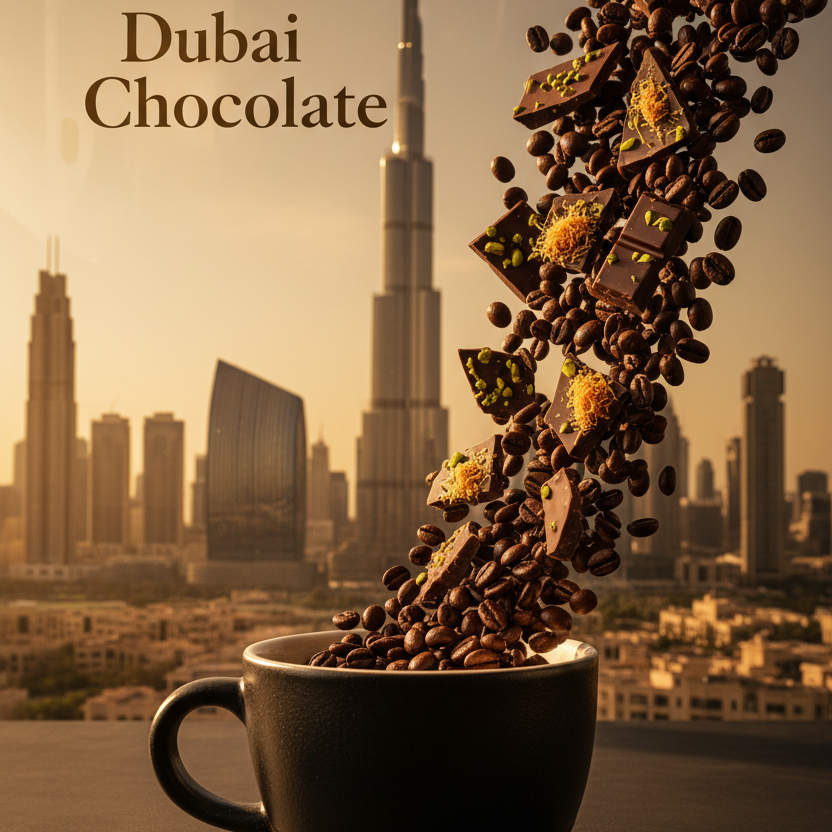 Dubai Chocolate specialty coffee | Honorary Grounds Coffee Co.